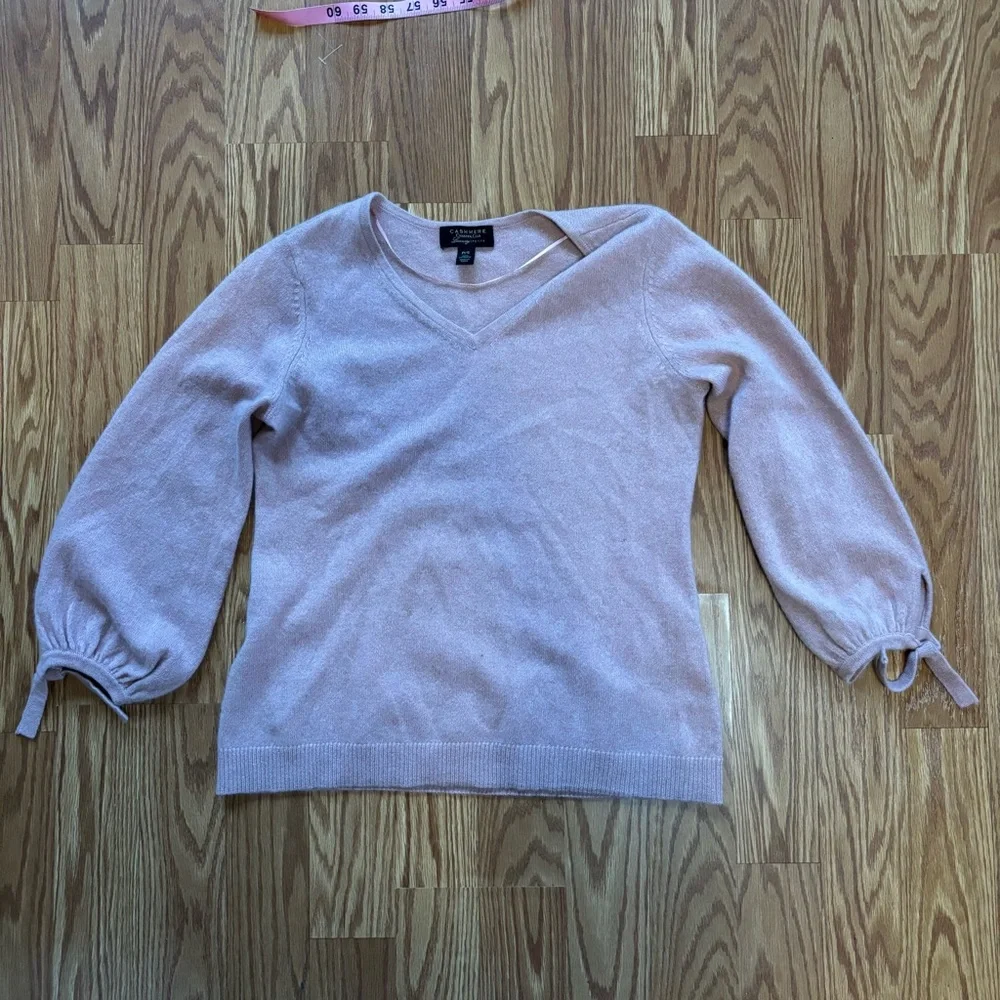 Pink Cashmere Sweater Small Petite Romantic Cottagecore Soft Girl Feminine Clean - Picture 6 of 11